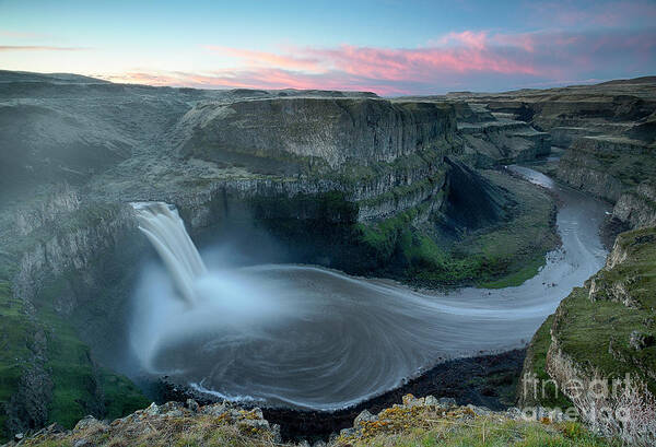 Eastern Washington Art Print featuring the photograph Palouse Falls Dawn by Idaho Scenic Images Linda Lantzy