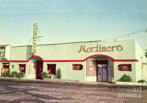 Mortimer’s Art Print featuring the photograph Mortimers Restaurant Marina Circa 1960 by Monterey County Historical Society