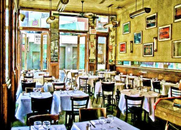 Cafe Art Print featuring the photograph Soho Cafe by Steve Ladner