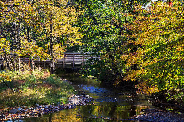 Brook Art Print featuring the photograph Autumn in Stillwater by Eleanor Abramson