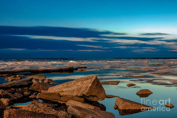 Western Ny Art Print featuring the photograph Blue by Chuck Alaimo