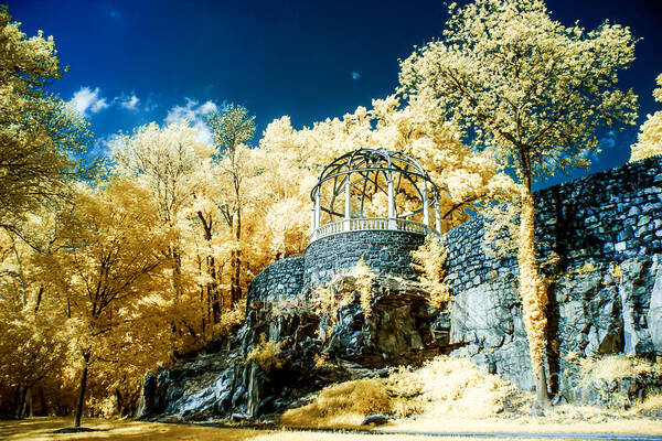 Brandywine Art Print featuring the photograph Gazebo at the Zoo 2 by Stacey Granger