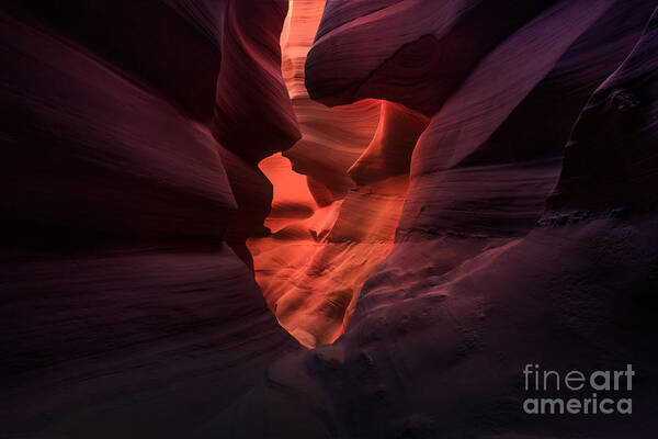 Canyons Art Print featuring the photograph Canyon Heart by Marco Crupi