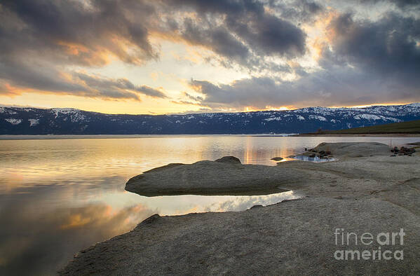 Cascade Lake Art Print featuring the photograph Cascade Light by Idaho Scenic Images Linda Lantzy