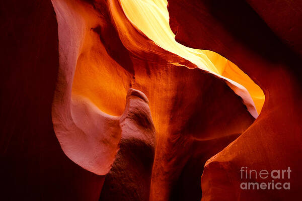 Antelope Canyon Art Print featuring the photograph Heart of Antelope Canyon by Benedict Heekwan Yang