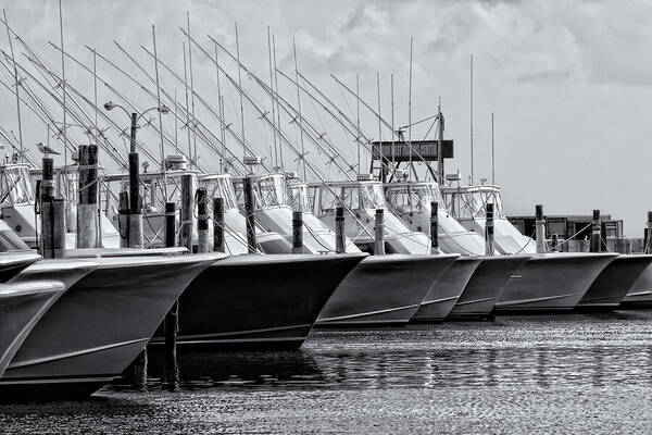 Outer Banks Art Print featuring the photograph Outer Banks Fishing Boats by Dan Carmichael