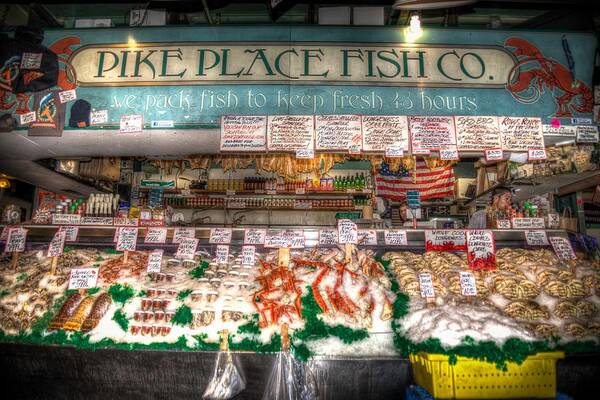 Fish Art Print featuring the photograph Pike Place Fish Company II by Spencer McDonald