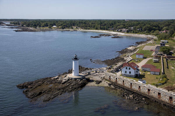 America Art Print featuring the photograph Portsmouth Light, New Hampshire Nh by Dave Cleaveland