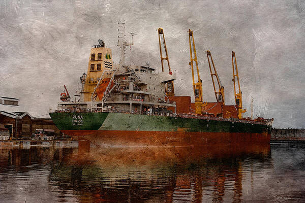 Ship Art Print featuring the photograph Puna 4 by WB Johnston
