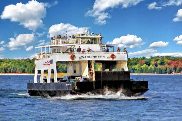 Door County Art Print featuring the painting Washington Island Ferry by Christopher Arndt