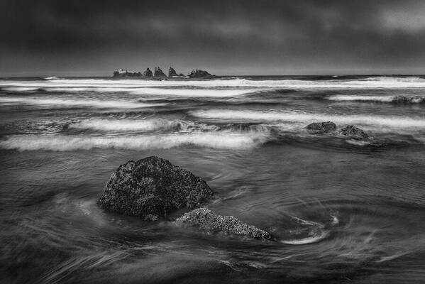 Oregon Coast Art Print featuring the photograph Water Moves by Gene Garnace