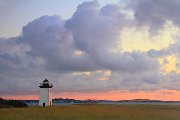 Lighthouse Art Print featuring the photograph Dawn at Long Point Lighthouse by Roupen Baker