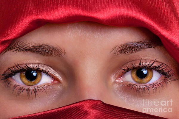 Female Art Print featuring the photograph Eyes by Richard Thomas