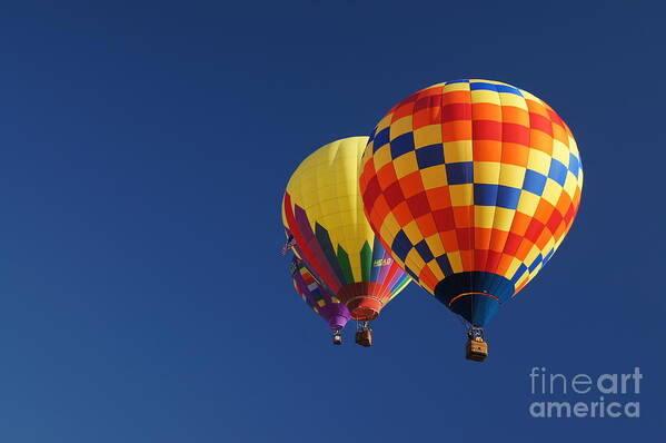 Hot Air Balloon Art Print featuring the photograph Flying High by Benanne Stiens