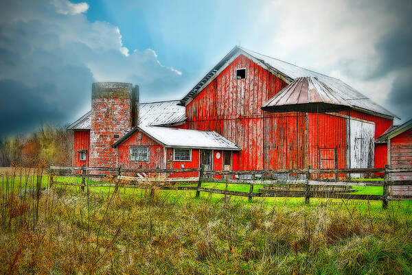 Barns Art Print featuring the photograph Frosted by Mary Timman