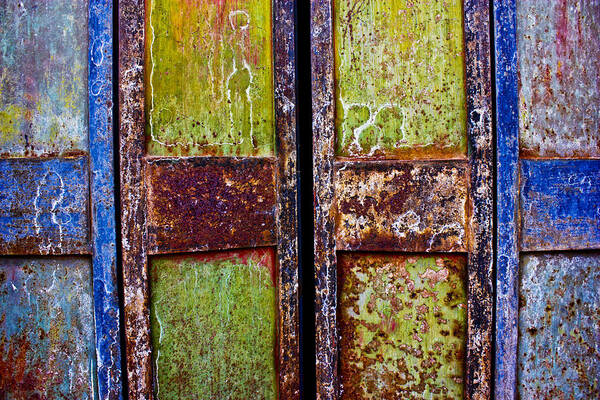 Greens Art Print featuring the photograph Colorful Doorway by Neil Pankler