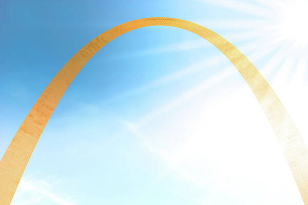 Gateway Arch Art Print featuring the photograph Golden Arch by Spencer McDonald