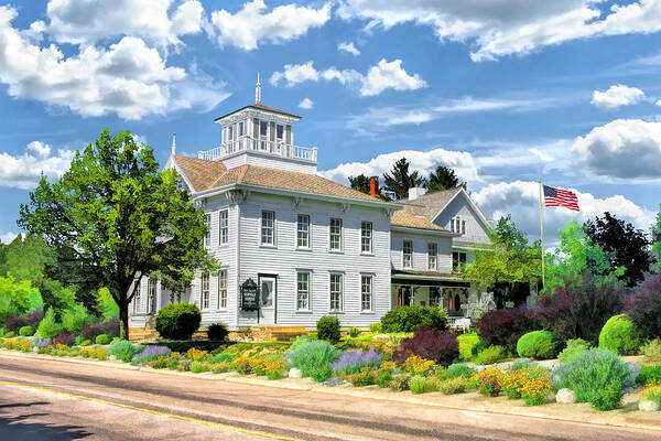 Door County Art Print featuring the painting Historic Cupola House in Egg Harbor Door County by Christopher Arndt