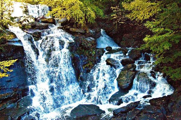 Waterfalls Art Print featuring the photograph Kaaterskill Falls NY by Allan Einhorn