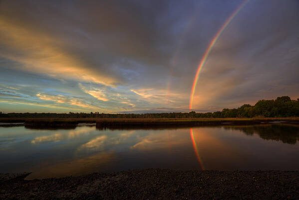Rainbow Art Print featuring the photograph Lowcountry Rainbow by Douglas Berry