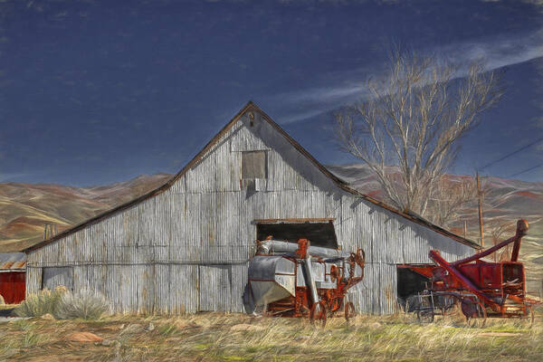 Barns Art Print featuring the photograph Old Things by Donna Kennedy