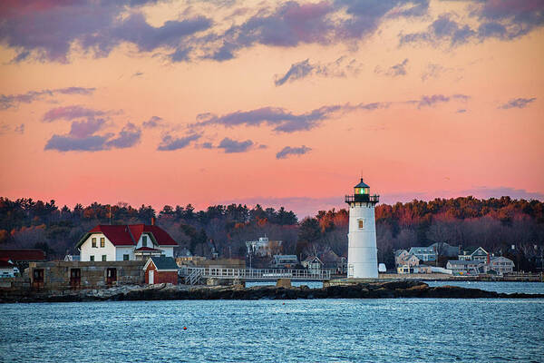 New England Art Print featuring the photograph Portsmouth Harbor Lighthouse by Robert Clifford
