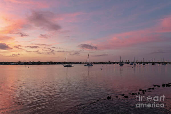 Sunrises Art Print featuring the photograph Saint Augustine, Florida's Matanzas River Sunrise by DB Hayes