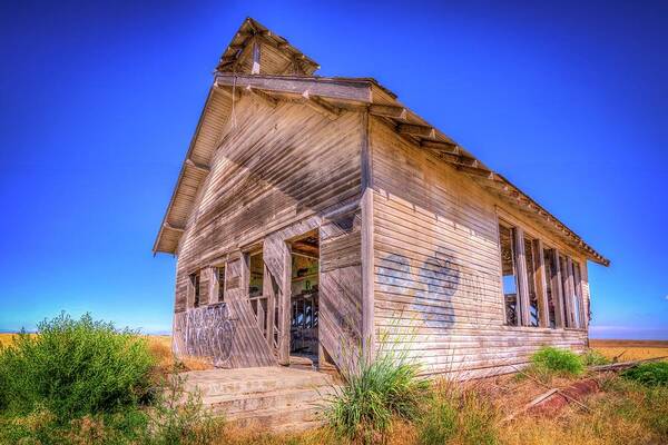 Abandoned Art Print featuring the photograph The Abandoned School House by Spencer McDonald