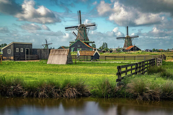 Amsterdam Art Print featuring the photograph Zaanse Schans and Farm by James Udall