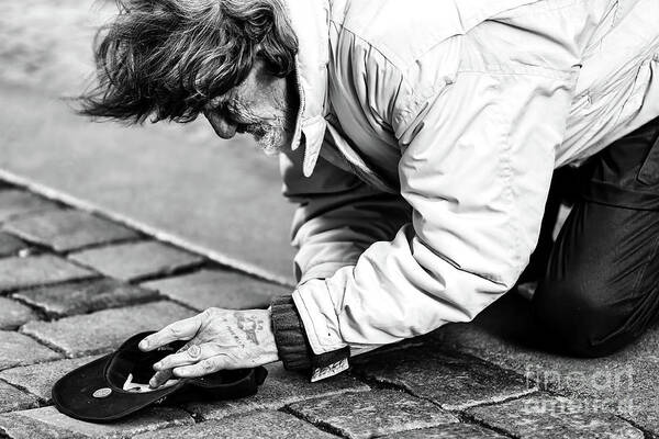 An American In Prague Art Print featuring the photograph An American in Prague 2008 by John Rizzuto