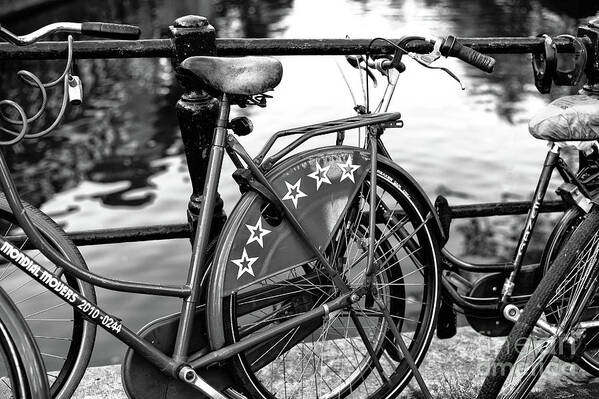 Bike Stars Art Print featuring the photograph Bike Stars in Amsterdam by John Rizzuto