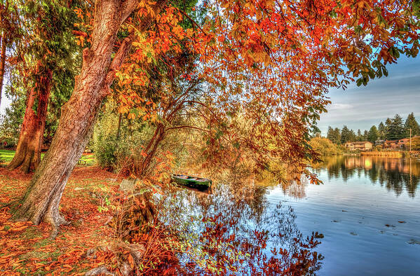 Landscape Art Print featuring the photograph Fall at Echo Lake by Spencer McDonald