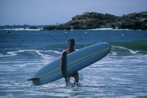 Lifestyles Art Print featuring the photograph Rhode Island Surfer by Slim Aarons