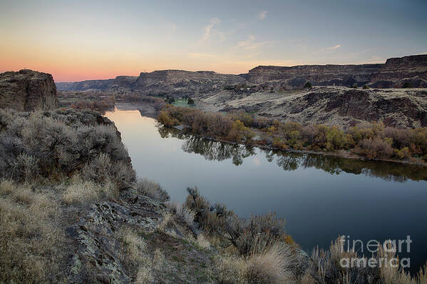 Idaho Art Print featuring the photograph Snake River Dawn by Idaho Scenic Images Linda Lantzy