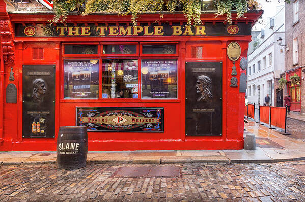 Temple Bar Art Print featuring the photograph The Temple Bar in Dublin by Georgia Clare