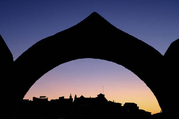 Moorish Art Print featuring the photograph Arch silhouette by Gary Browne