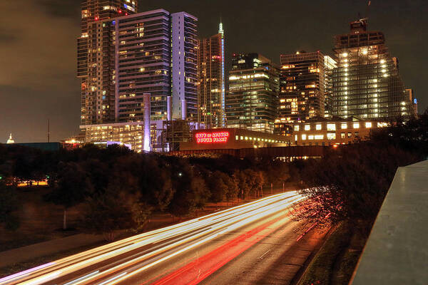 City Lights Art Print featuring the photograph City Lights by Rick Perkins