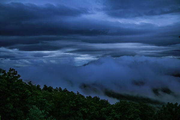 Blue Ridge Parkway Art Print featuring the photograph Cloud Layers by Deb Beausoleil