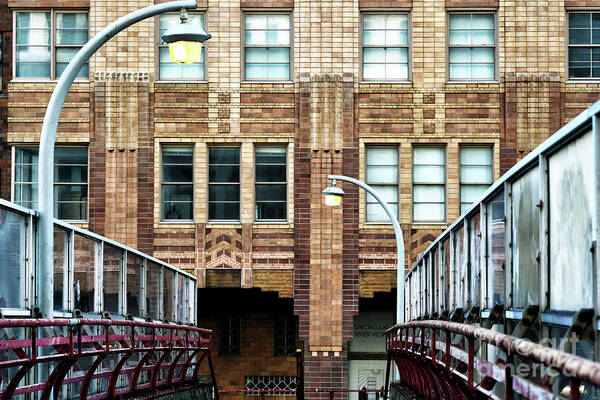 Downtown Walkway Art Print featuring the photograph Downtown Walkway in New York City by John Rizzuto