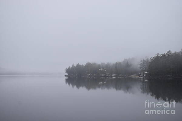 Schroon Lake Art Print featuring the photograph Fog On Schroon Lake by Fantasy Seasons