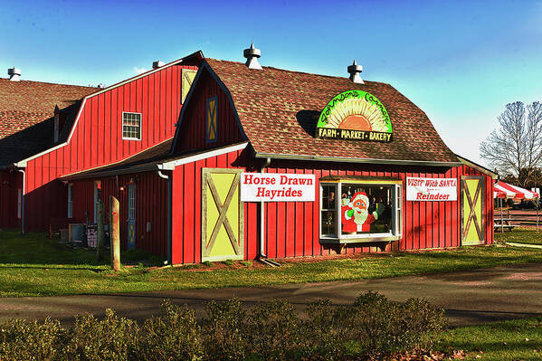 Building Art Print featuring the photograph Johnsons Farm by Louis Dallara