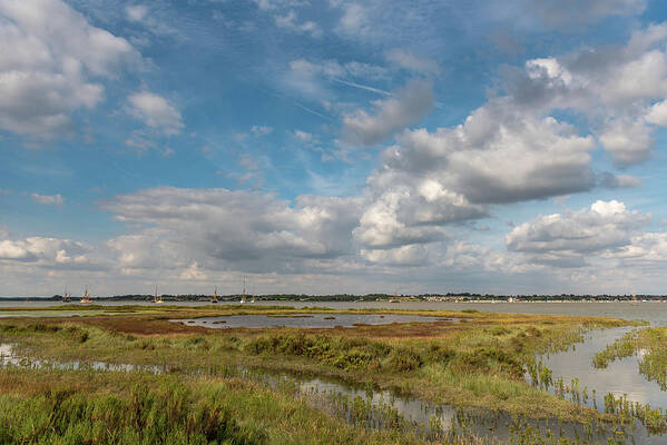 British Weather Art Print featuring the photograph Lower Colne view by Gary Eason