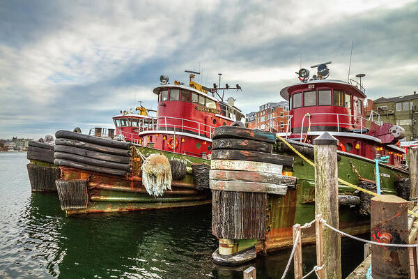Canon Art Print featuring the photograph Moran Towing TugBoats by Robert Clifford