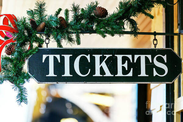Train Tickets Art Print featuring the photograph Train Tickets in New Hope by John Rizzuto