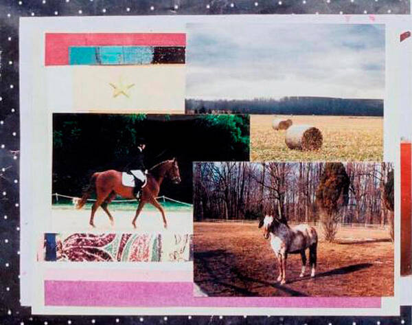 Horse Art Print featuring the mixed media Country Collage 6 by Mary Ann Leitch