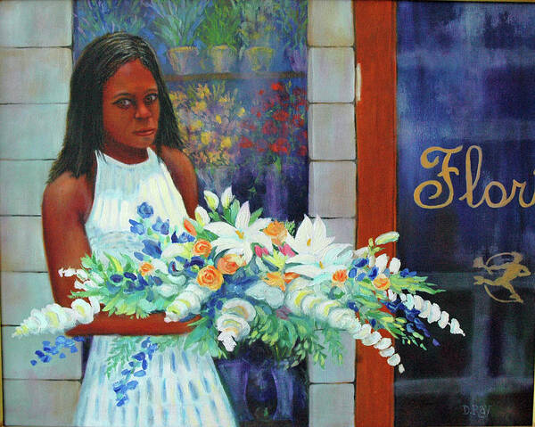 Funeral Art Print featuring the painting Solemn Occasion by Dwain Ray