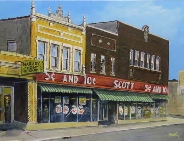 Harvey Illinois Art Print featuring the painting Stand Again by William Brody