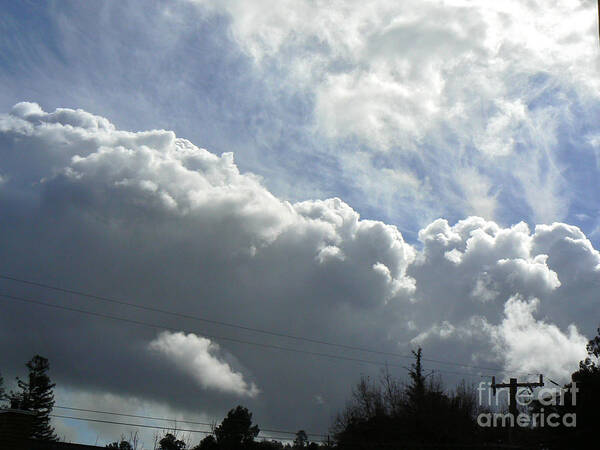 Sky Art Print featuring the photograph Stairway to heaven by K L Kingston