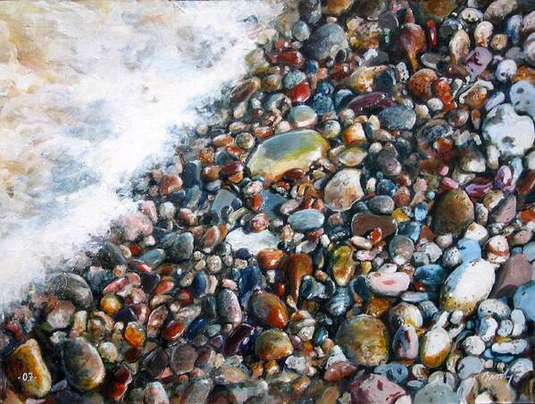 Stones Art Print featuring the painting A Treasure Between by William Brody