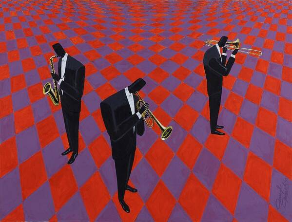 Music Art Print featuring the painting FloorShow by Darryl Daniels